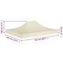 Voir la diapositive 6 : VIDAXL Toit de tente de reception 4,5x3 m Creme 270 g/m^2