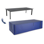 BLUMIE Housse de protection extérieure pour table rectangulaire 280x120x74 cm- Ultra résistant