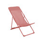Voir la diapositive 6 : SWEEEK Lot de 4 chaises pliantes LIVORNO en acier / textilene. terracotta. 83 x 88 x 95 cm