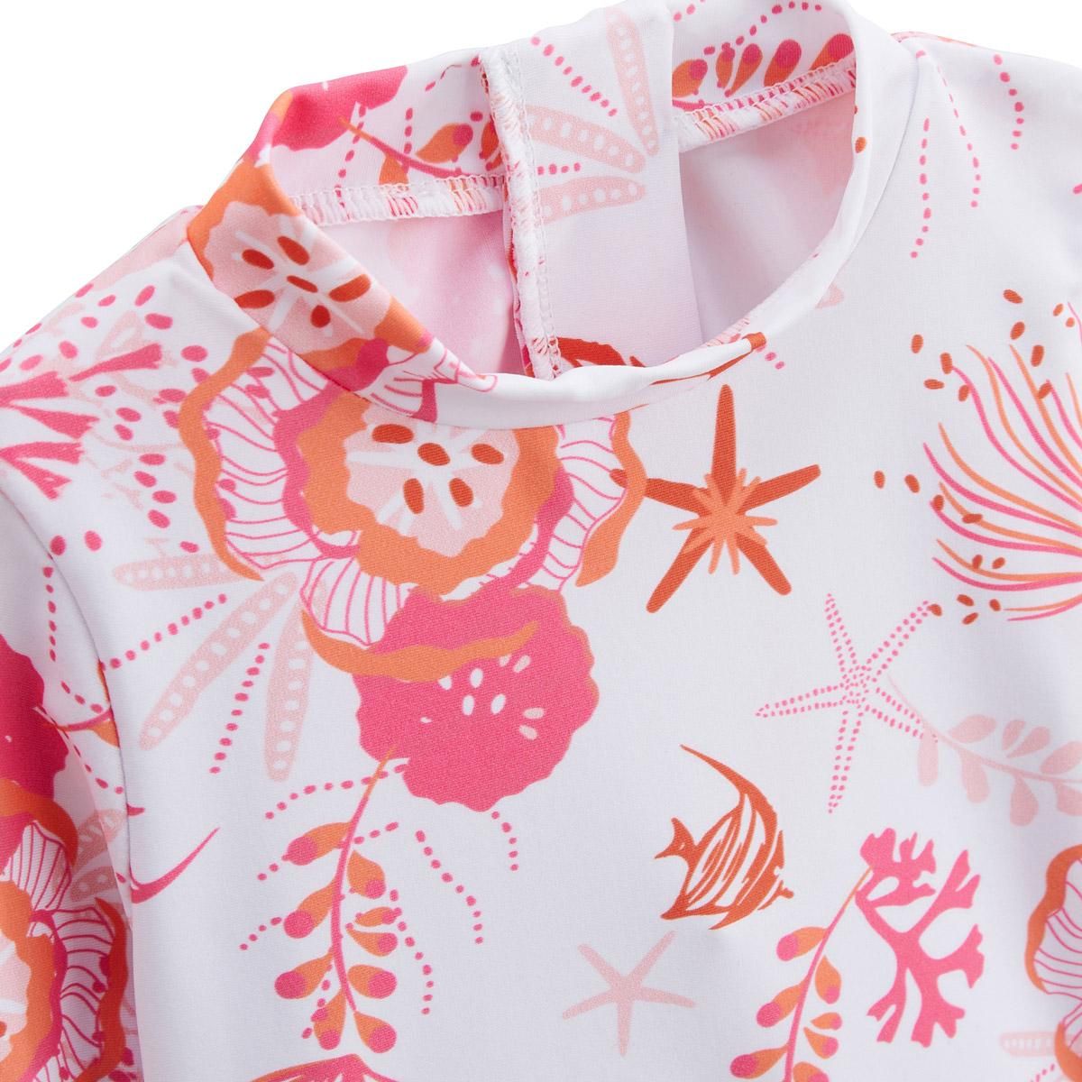 Petit Béguin Maillot de bain bébé 2 pièces t-shirt de protection UV & culotte Bahamas