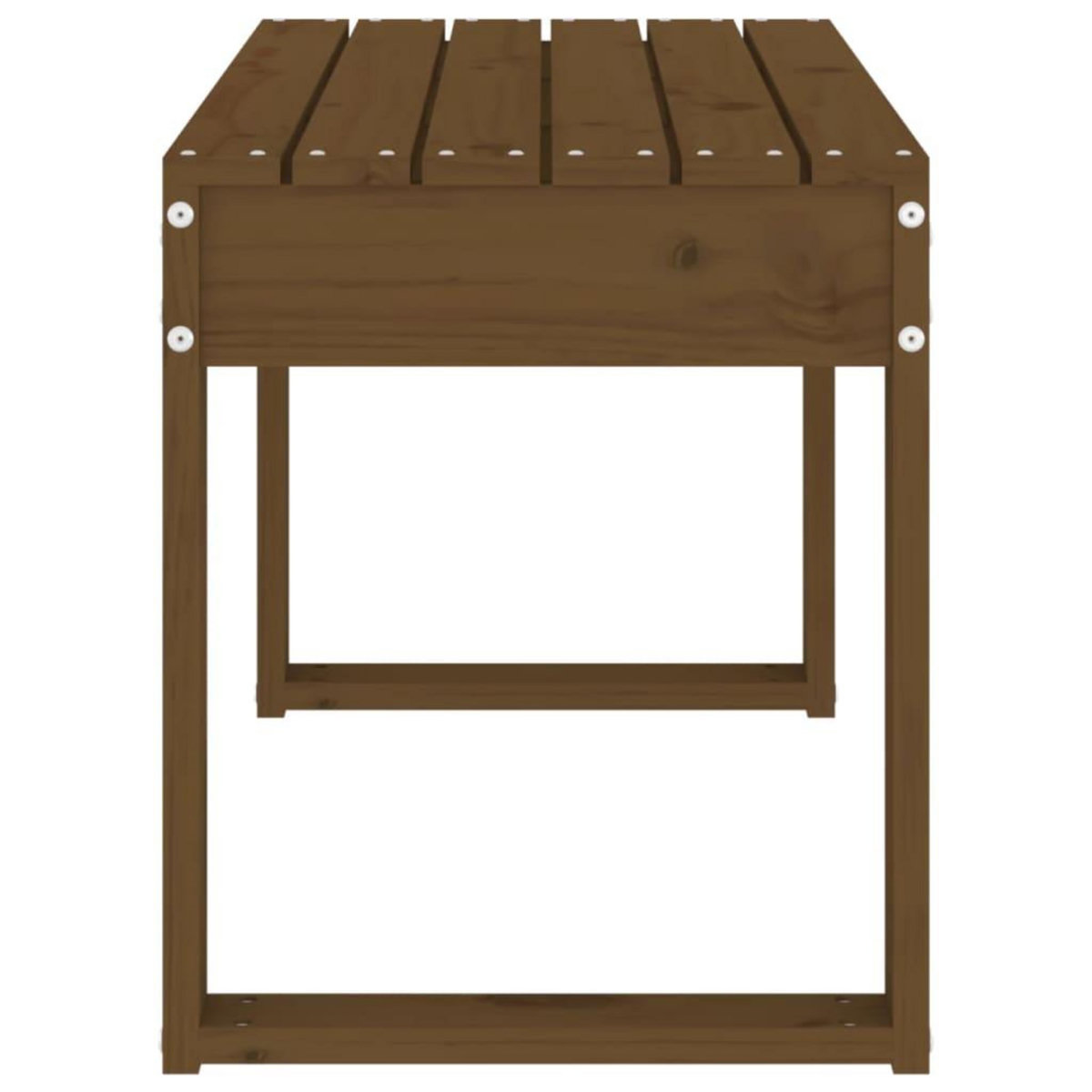 VIDAXL Banc de jardin marron miel 80x38x45 cm bois de pin massif