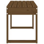 Voir la diapositive 4 : VIDAXL Banc de jardin marron miel 80x38x45 cm bois de pin massif