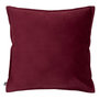 Voir la diapositive 1 : ATMOSPHERA Coussin Déco Uni  Lilou  45x45cm Rouge Grenat