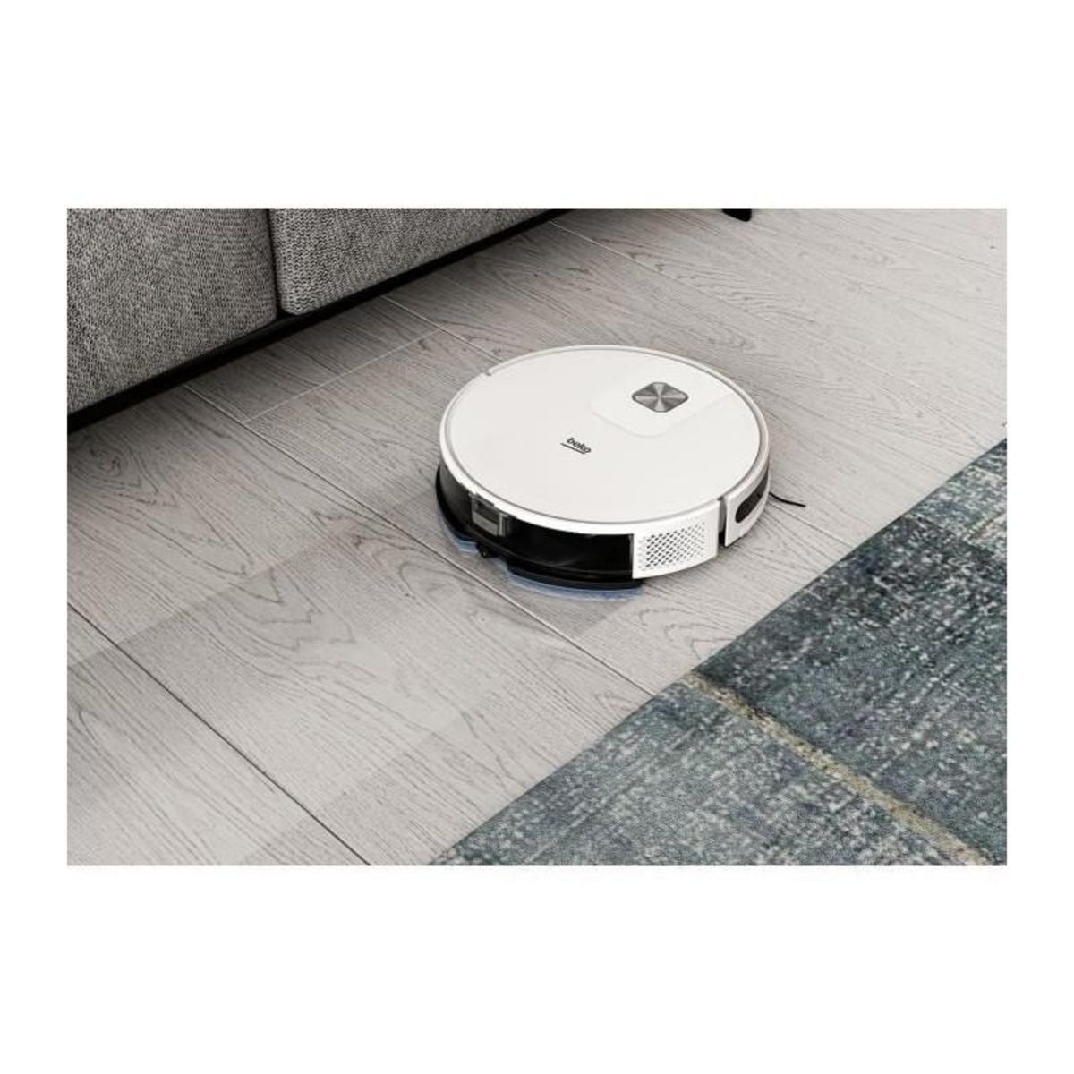 Beko BEKO VRR60314VW - Aspirateur Robot Laveur 2 en 1 Connecté - Autonomie 150 minutes - 2000 pa - Blanc