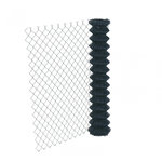 CENTRALE BRICO Grillage rouleau simple torsion gris, Rouleau 20m, Hauteur 1m00, Maille 50x50mm