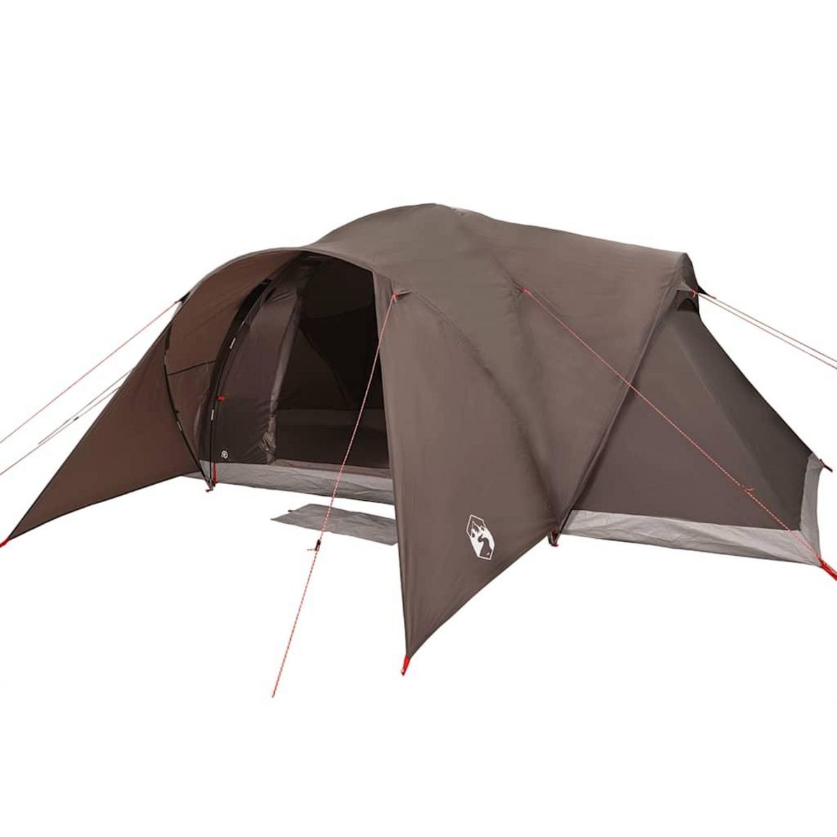 VIDAXL Tente familiale a dome 6 personnes marron impermeable