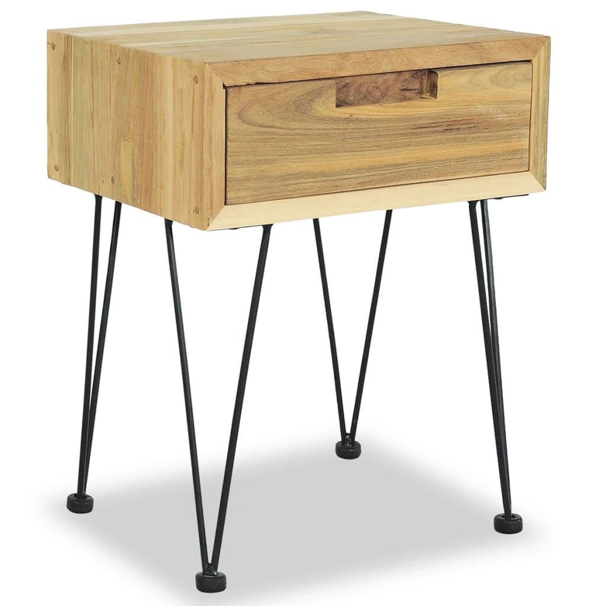 Voir la diapositive 3 : VIDAXL Table de chevet 40x30x50 cm teck