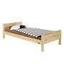 Voir la diapositive 1 : IDIMEX Lit simple CLAUDIO pour enfant 90 x 200 cm pin massif en vernis naturel
