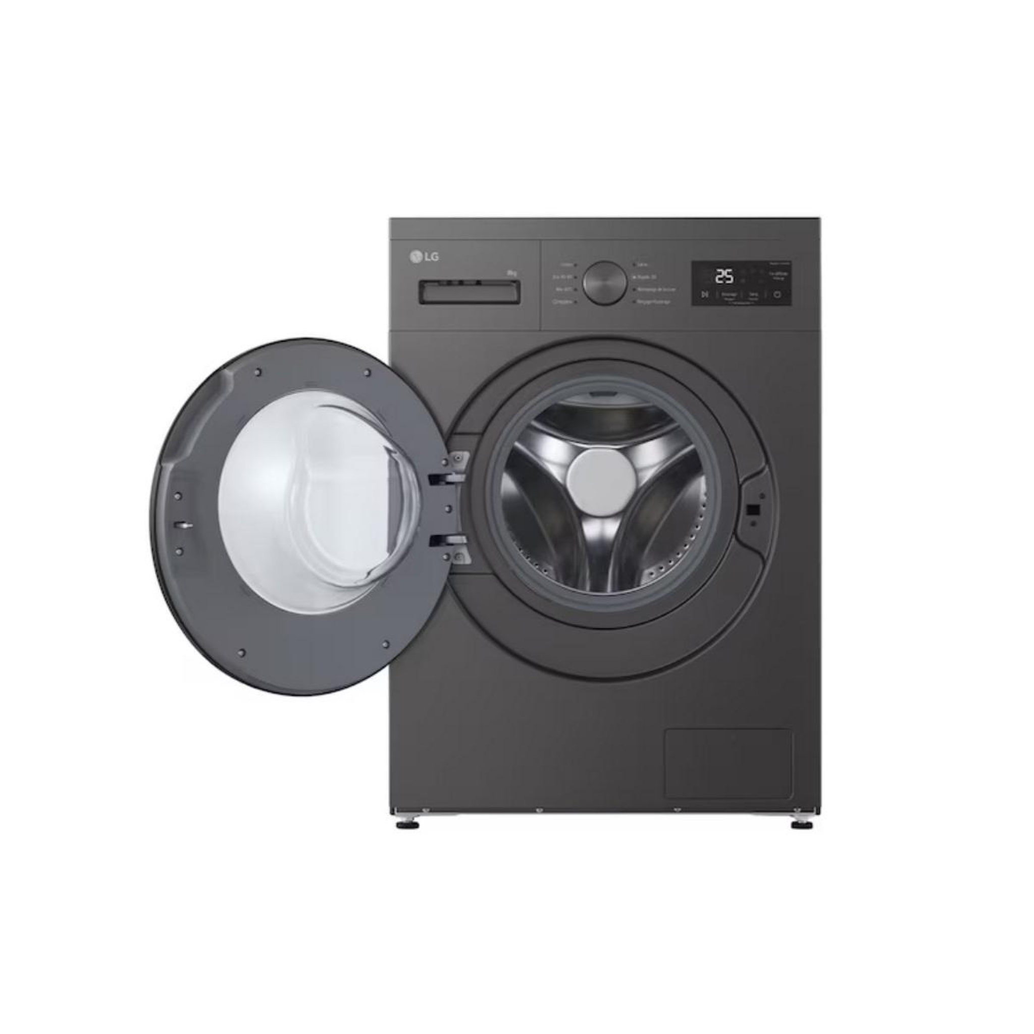 Voir la diapositive 3 : LG Lave-linge frontal 8kg 1400tours/min graphite - f84n14sls