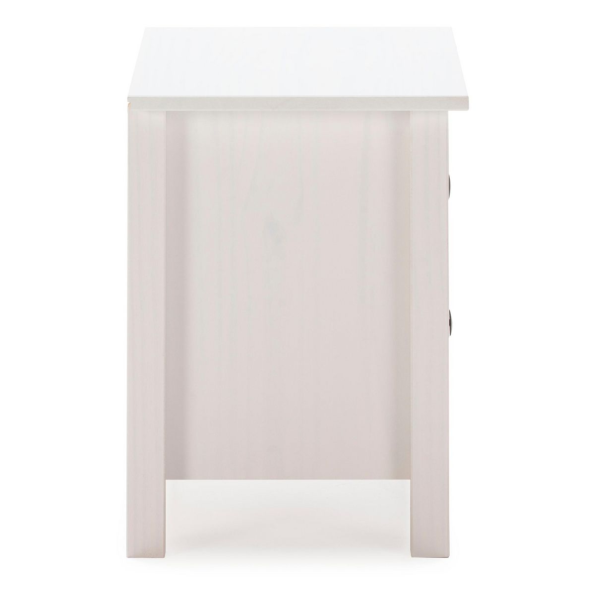 VS VENTA-STOCK Table de Chevet 2 tiroirs Magda, dans Les tiroirs Blancs et Multicolors