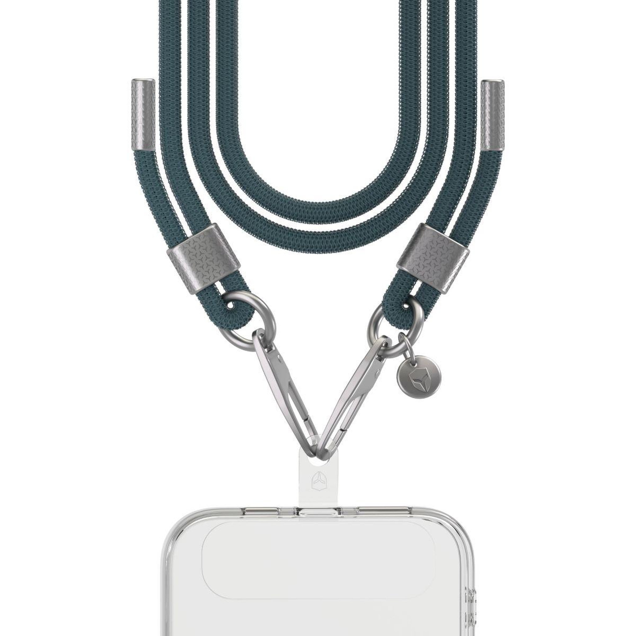 Voir la diapositive 2 : FORCE CASE Cordon téléphone cordon verte détails silver