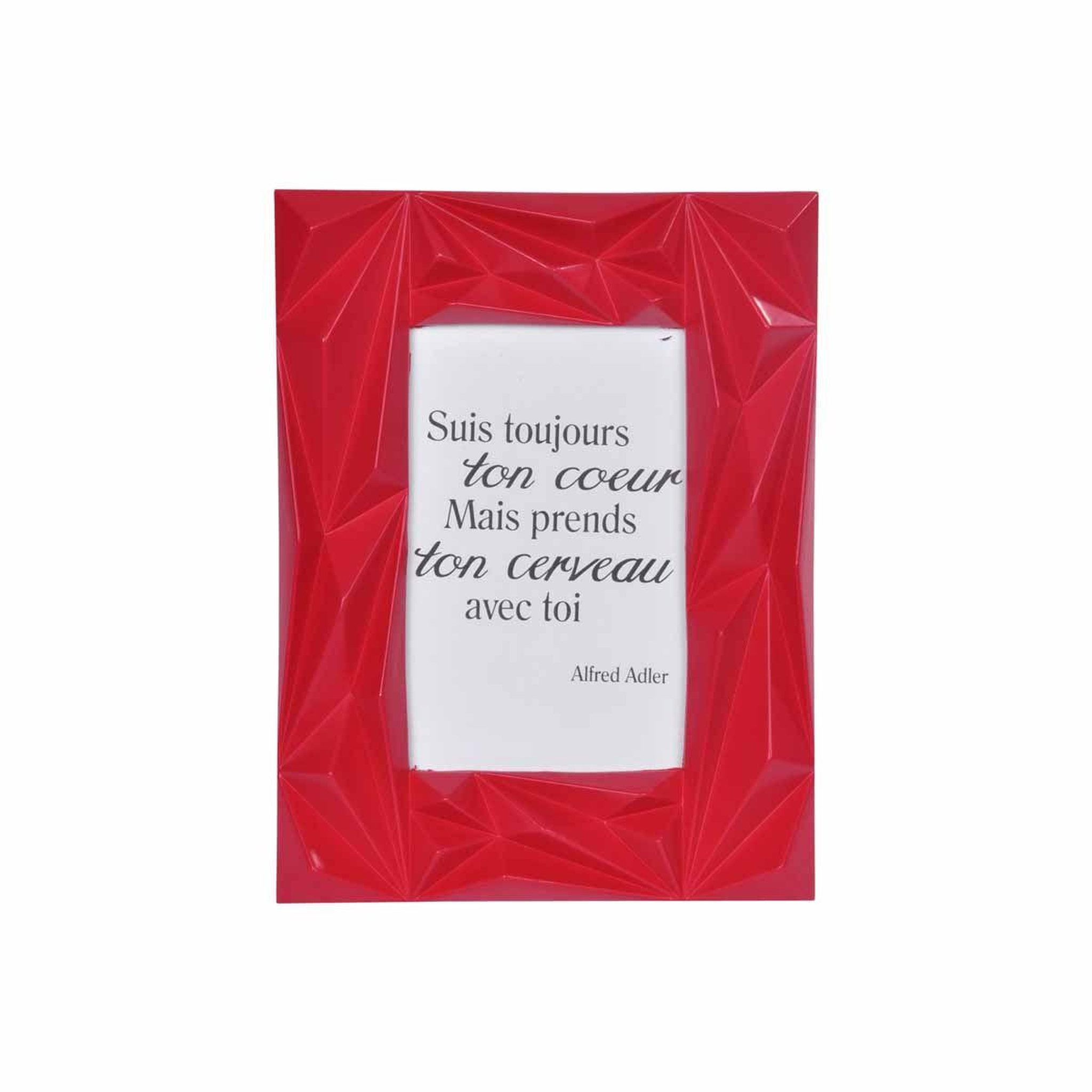Voir la diapositive 2 : HOMEA Cadre photo déco  galactic  10x15cm rouge