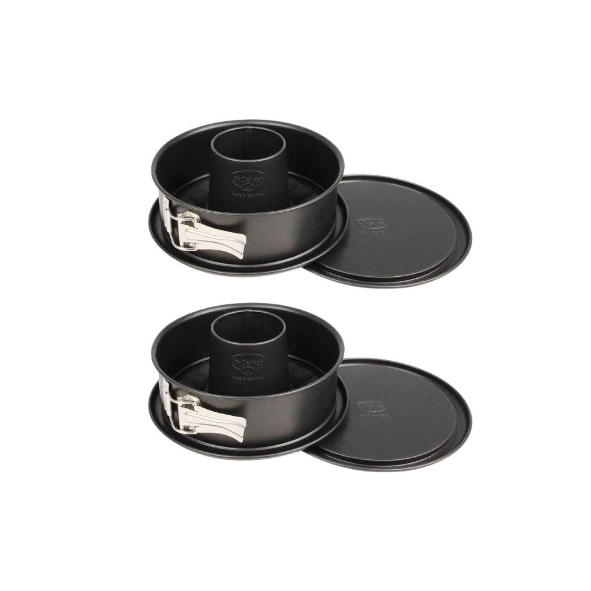 DR.OETKER Lot de 2 moules à manqué 18/6 cm en acier dr oetker tradition