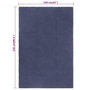 Voir la diapositive 6 : VIDAXL Tapis rectangulaire Bleu marine 160x230 cm Coton