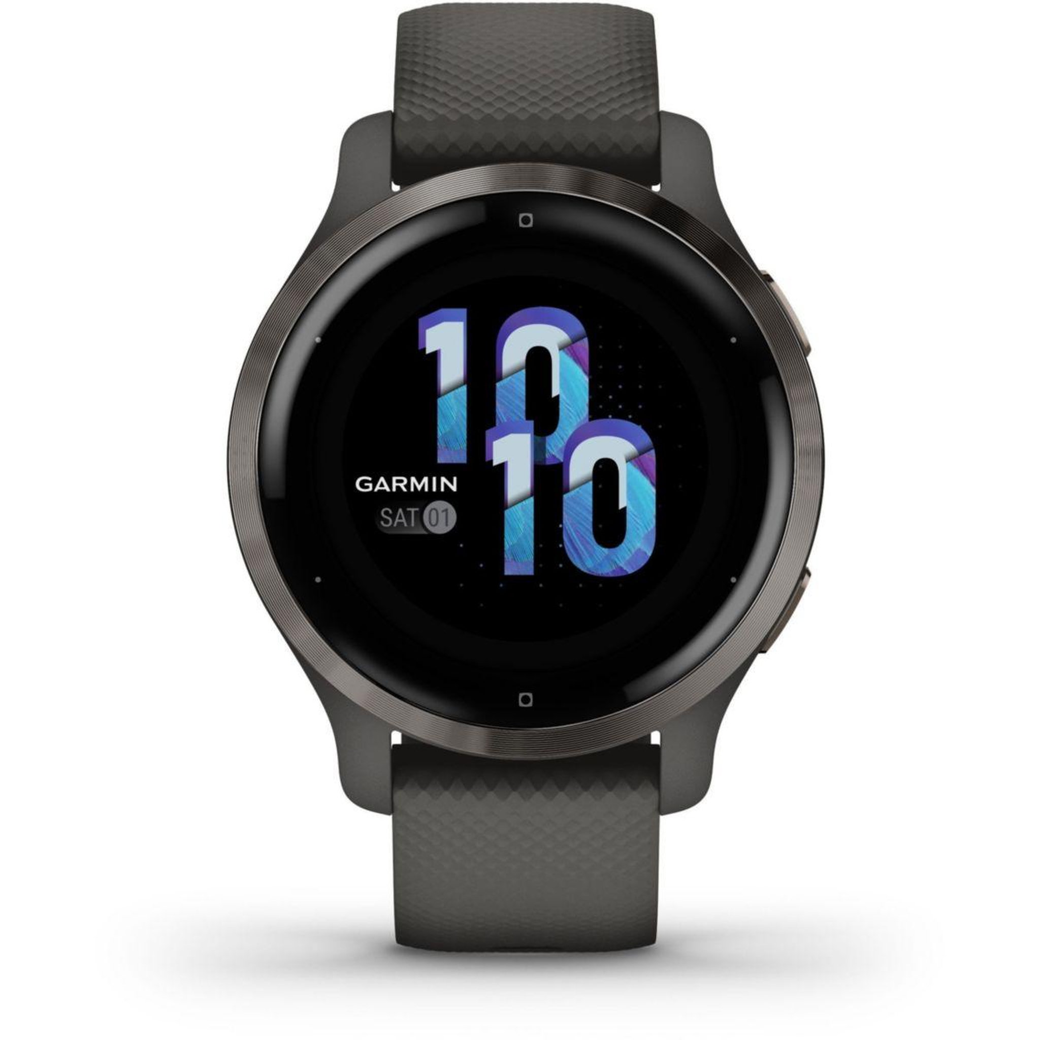 Voir la diapositive 2 : GARMIN Montre sport Venu 2S Grey avec bracelet gris fonce