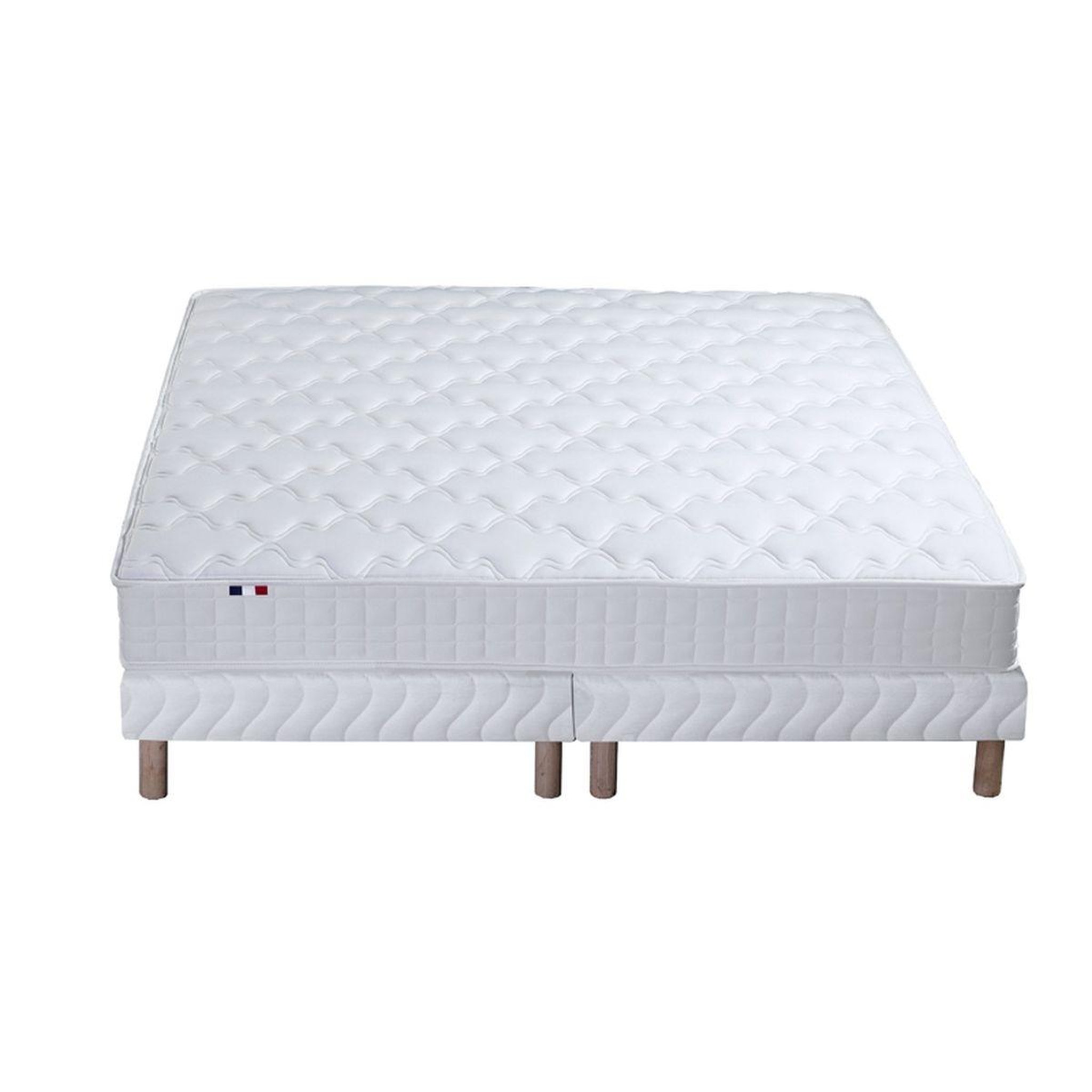 Voir la diapositive 3 : Ensemble Matelas accueil mémoire de forme + Sommier 2 x 80 x 200 cm MAM AZUR