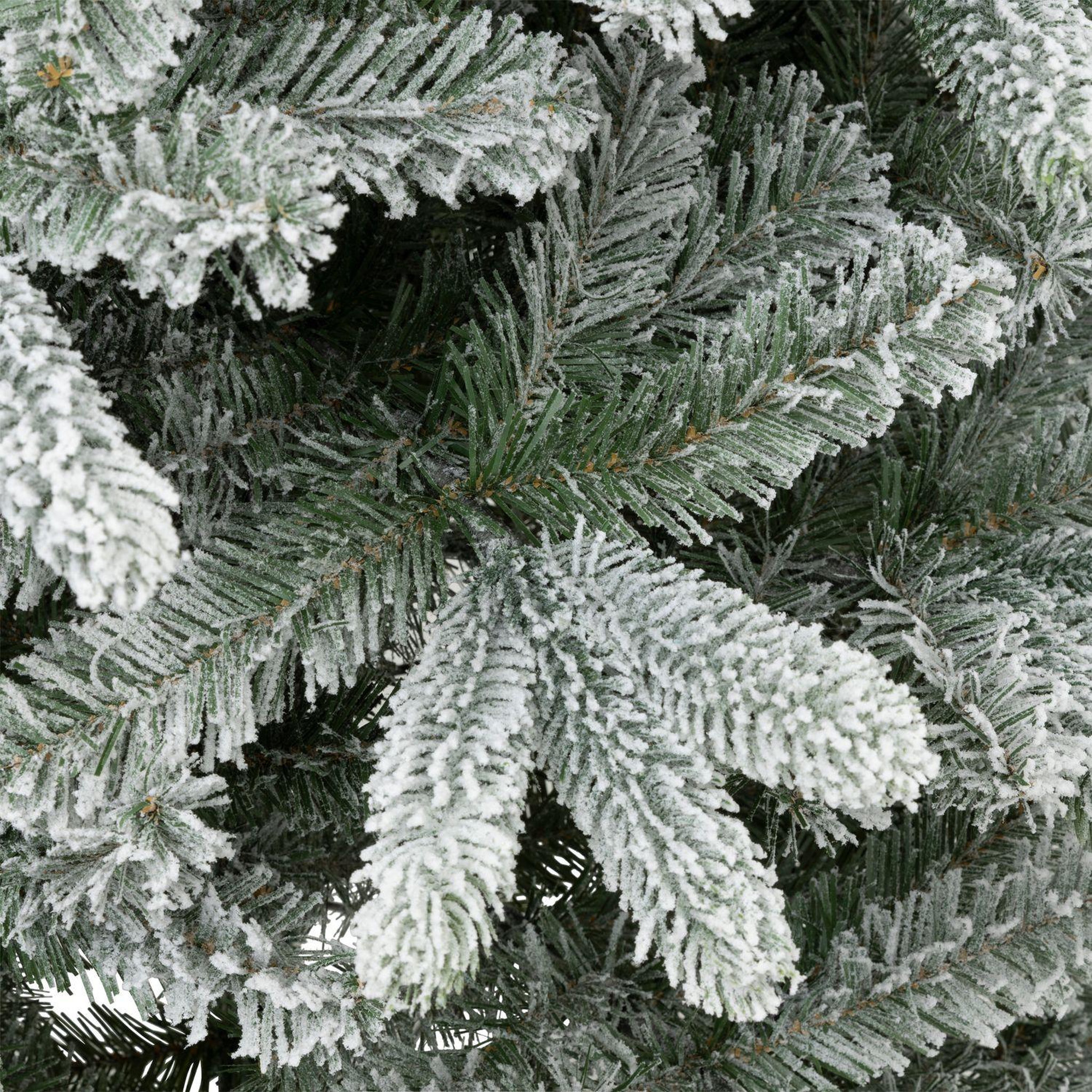 Voir la diapositive 3 : FEERIC LIGHT & CHRISTMAS Sapin de Noël artificiel floqué TEMPÊTE - H. 180 cm - Vert