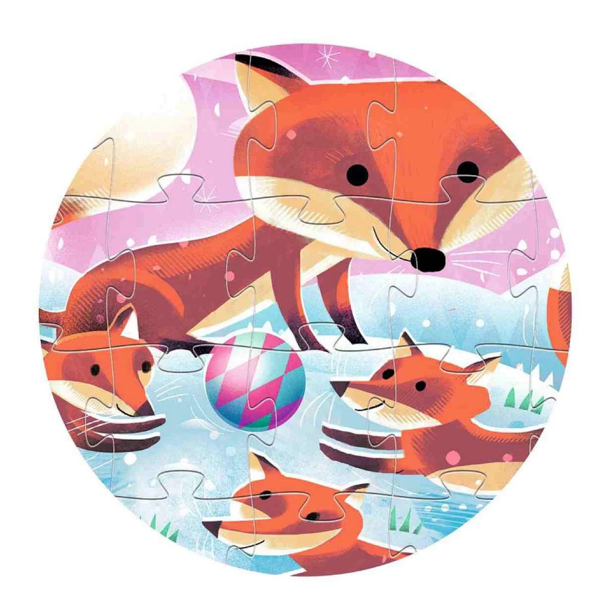 Voir la diapositive 3 : Djeco Puzzle silhouette Ginger petit renard - 24 p