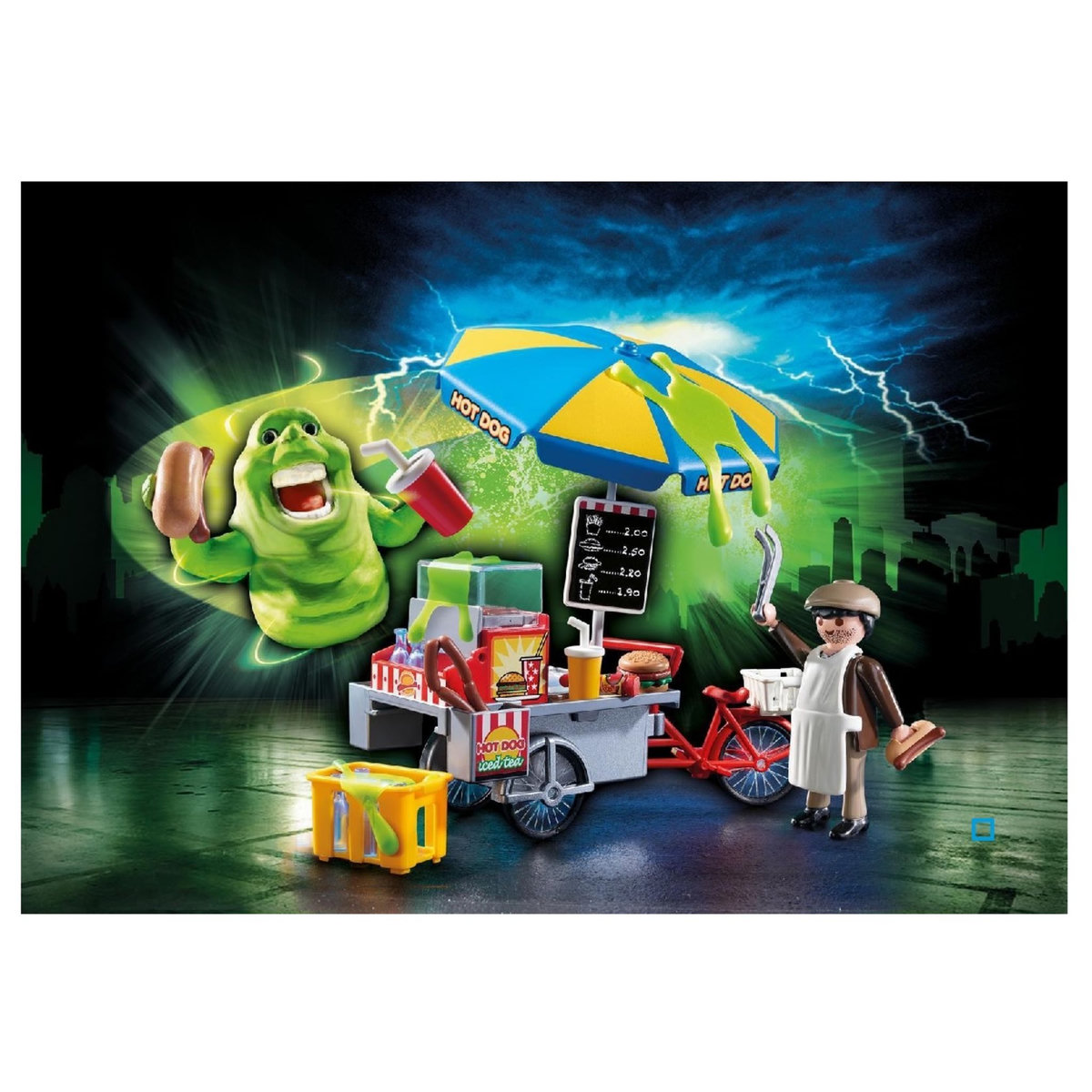 PLAYMOBIL 9222 - Ghostbusters - Bouffe-tout avec stand de hot-dog