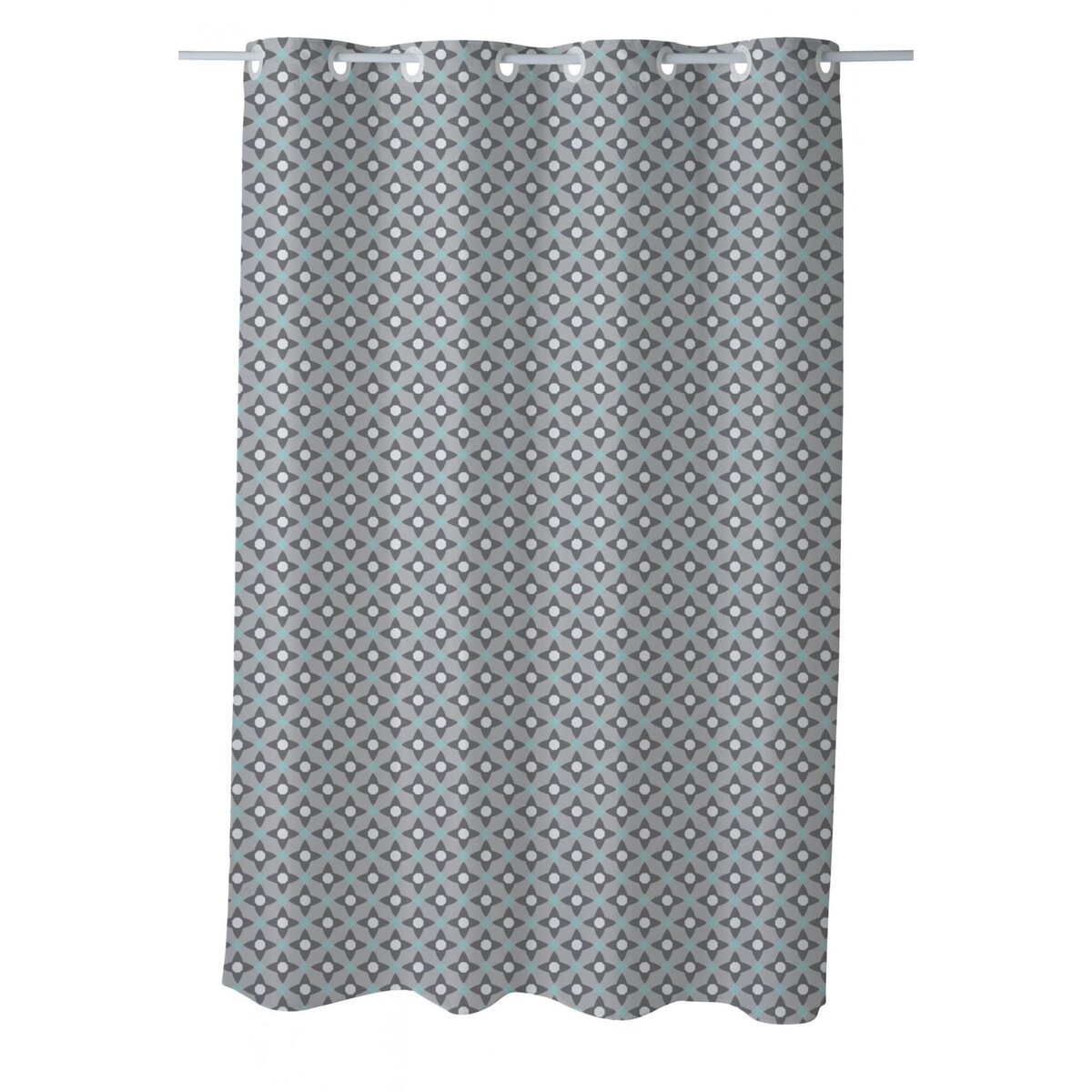 GUY LEVASSEUR Rideau de douche imprimé géométrique en polyester BIANCA