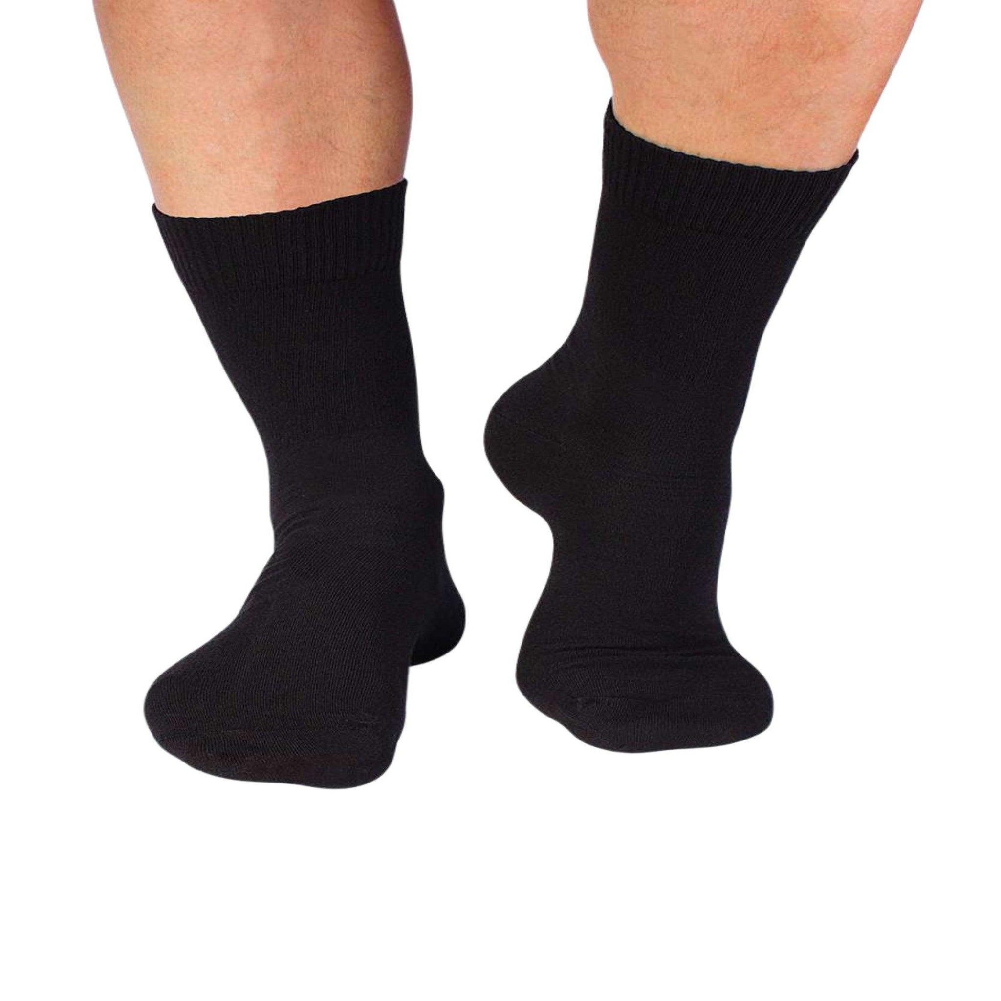 Voir la diapositive 2 : PIRIN HILL Chaussettes pour diabétiques - noir