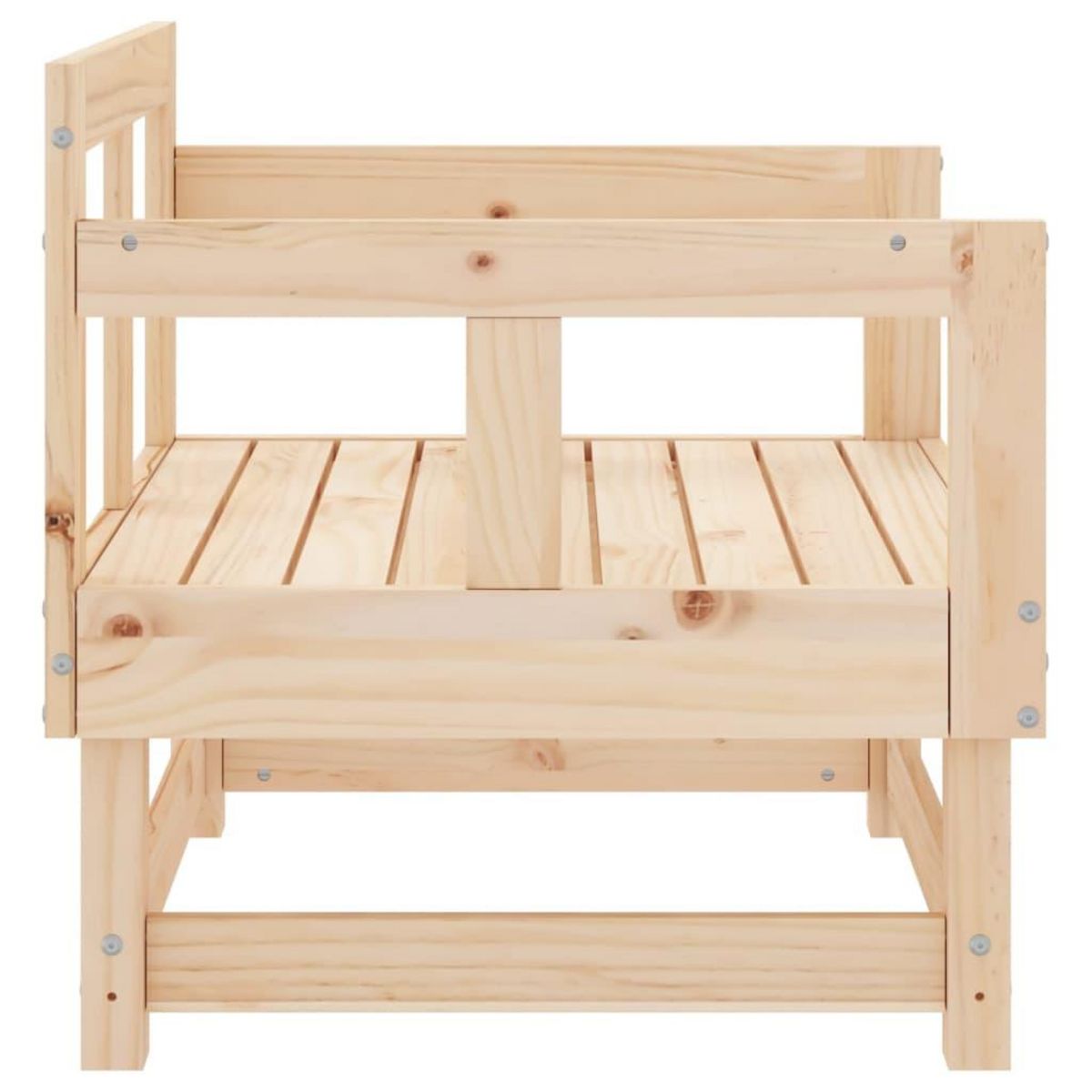 VIDAXL Chaises de jardin lot de 2 bois massif de pin