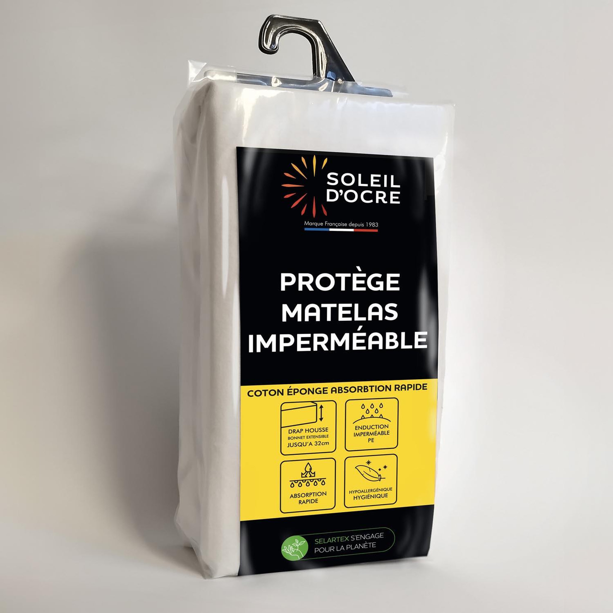 Voir la diapositive 1 : SOLEIL D'OCRE Protège matelas imperméable bébé EPONGE