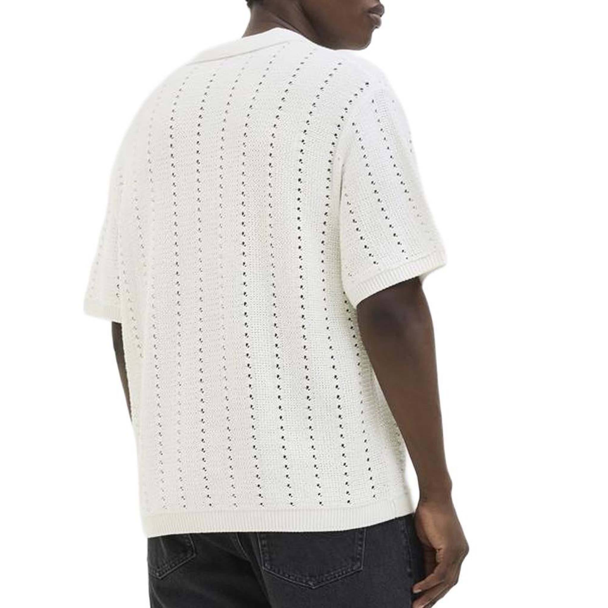 Voir la diapositive 2 : Jack & Jones Polo Blanc Homme Jack & Jones Paros Knit