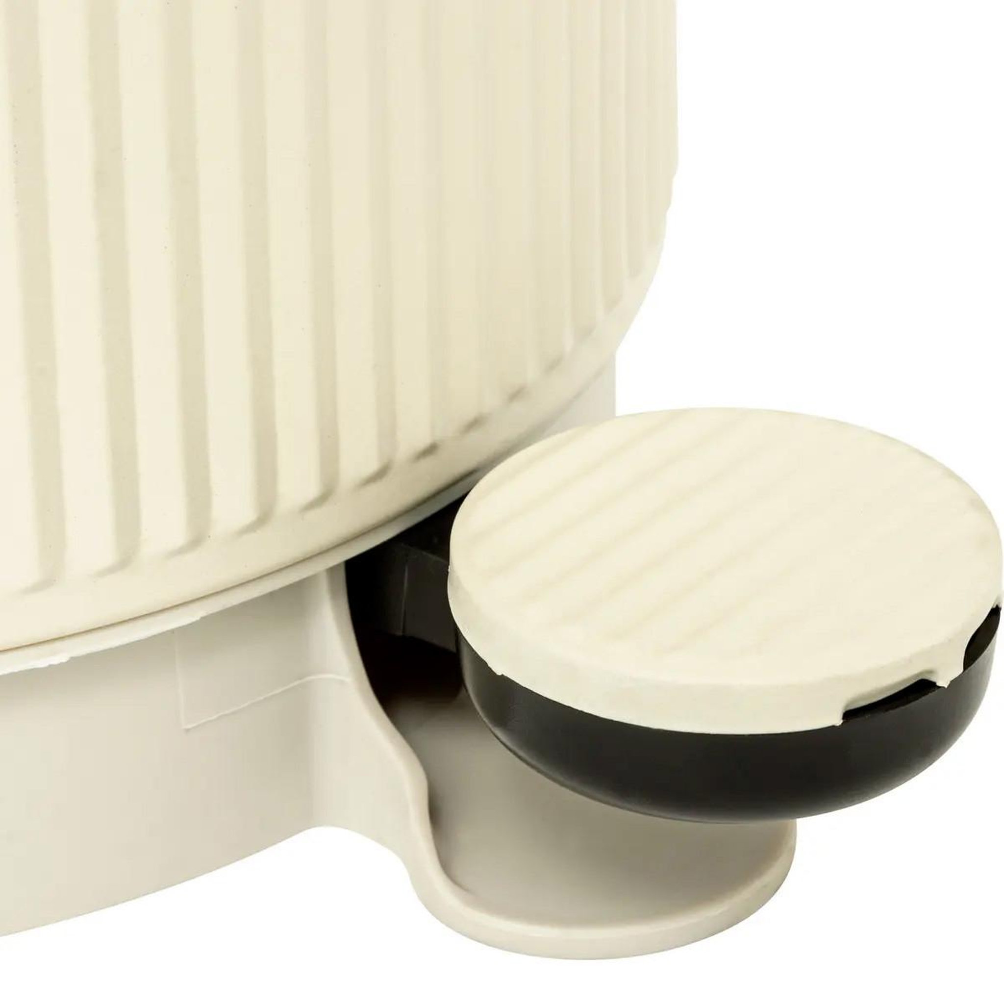 Voir la diapositive 3 : FIVE Poubelle de salle de bain  onyx  5l beige lin
