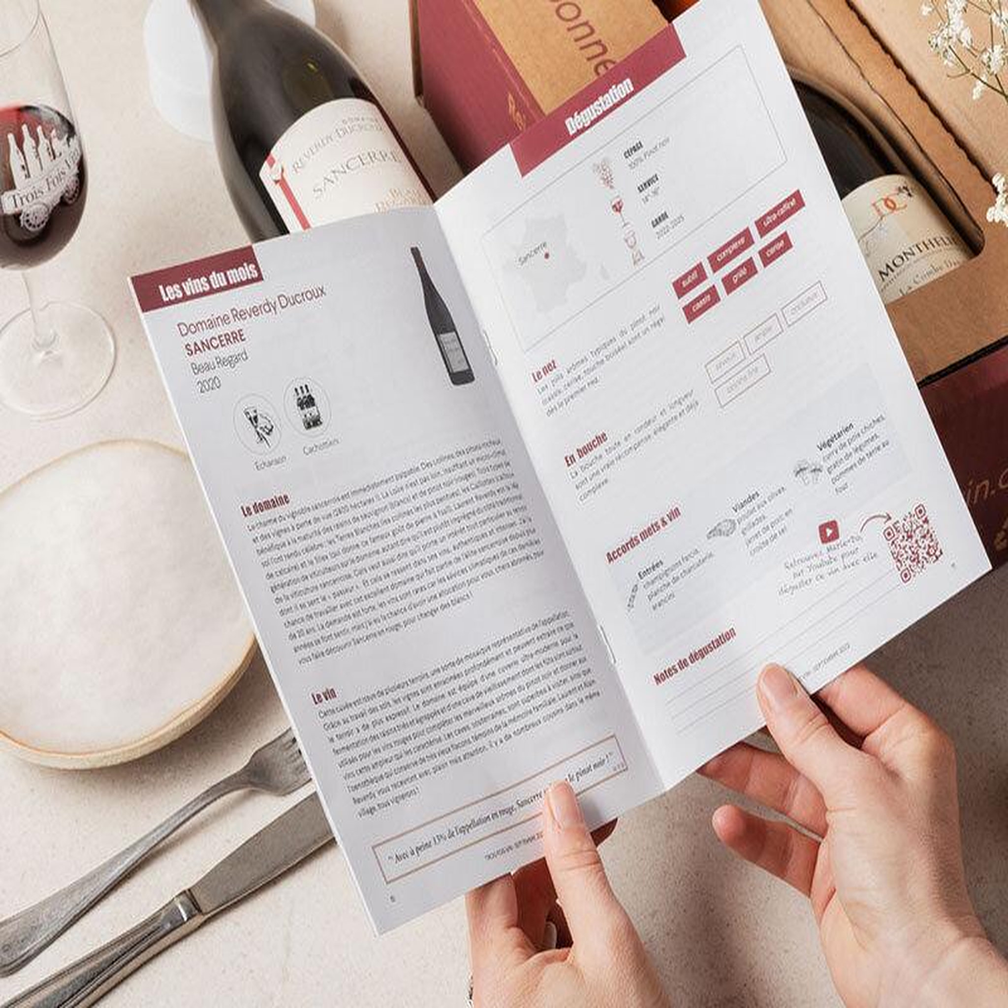 Voir la diapositive 3 : Smartbox Coffret pépites de vignerons : 2 grands vins rouges et livret de dégustation - coffret cadeau gastronomie