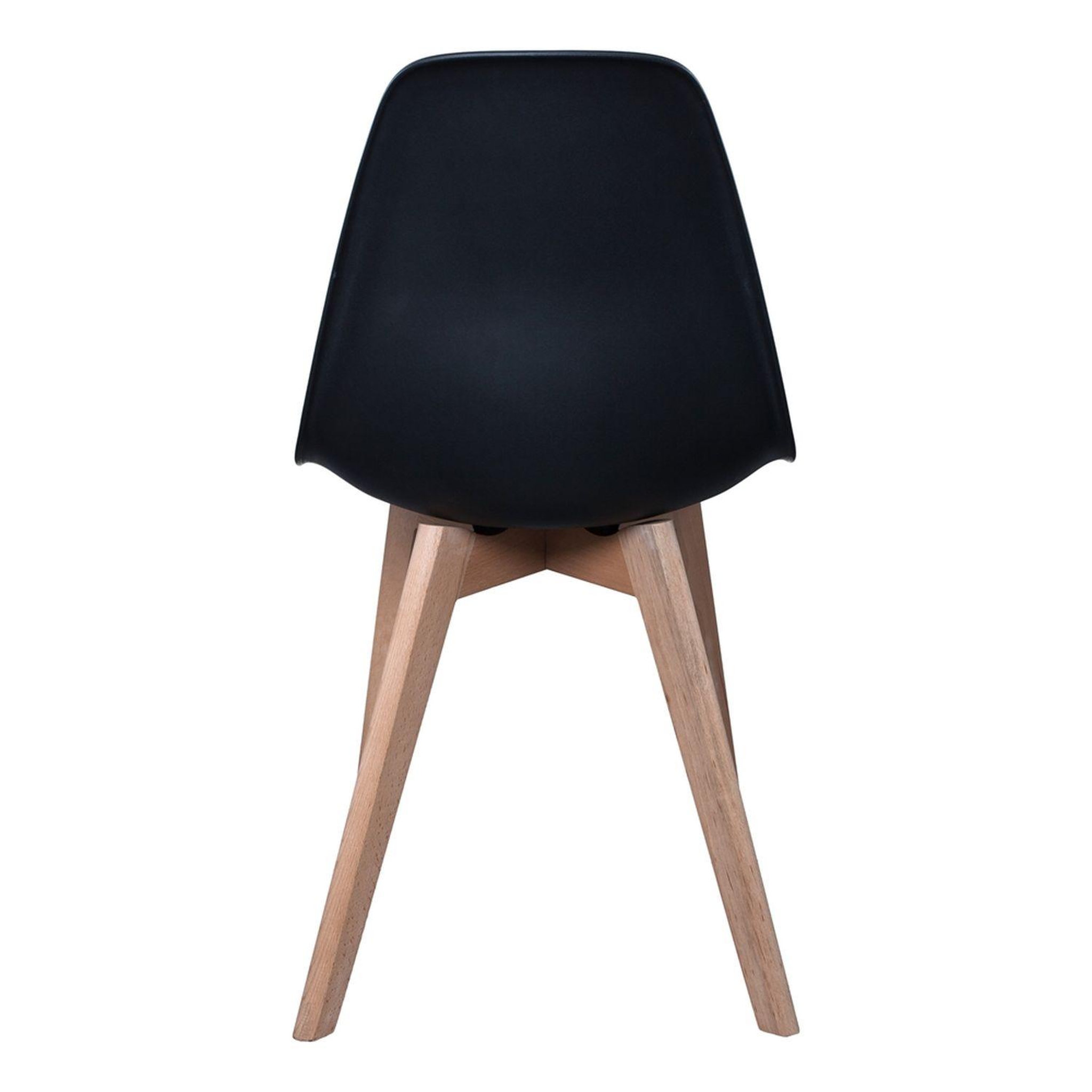 Voir la diapositive 3 : TOILINUX 4 chaises design scandinave à coque holga