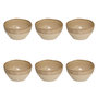 Voir la diapositive 1 : SECRET DE GOURMET Lot de 6 Coupelles en Faïence  Kate  30cl Beige