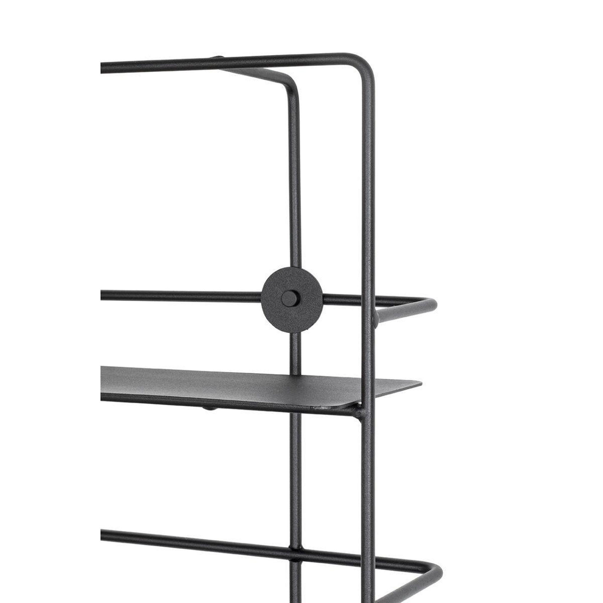 Voir la diapositive 3 : Paris Prix Étagère murale métal  vivalo  56cm noir