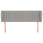Voir la diapositive 3 : VIDAXL Tete de lit avec oreilles Gris clair 147x23x78/88 cm Tissu