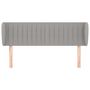 Voir la diapositive 3 : VIDAXL Tete de lit avec oreilles Gris clair 147x23x78/88 cm Tissu