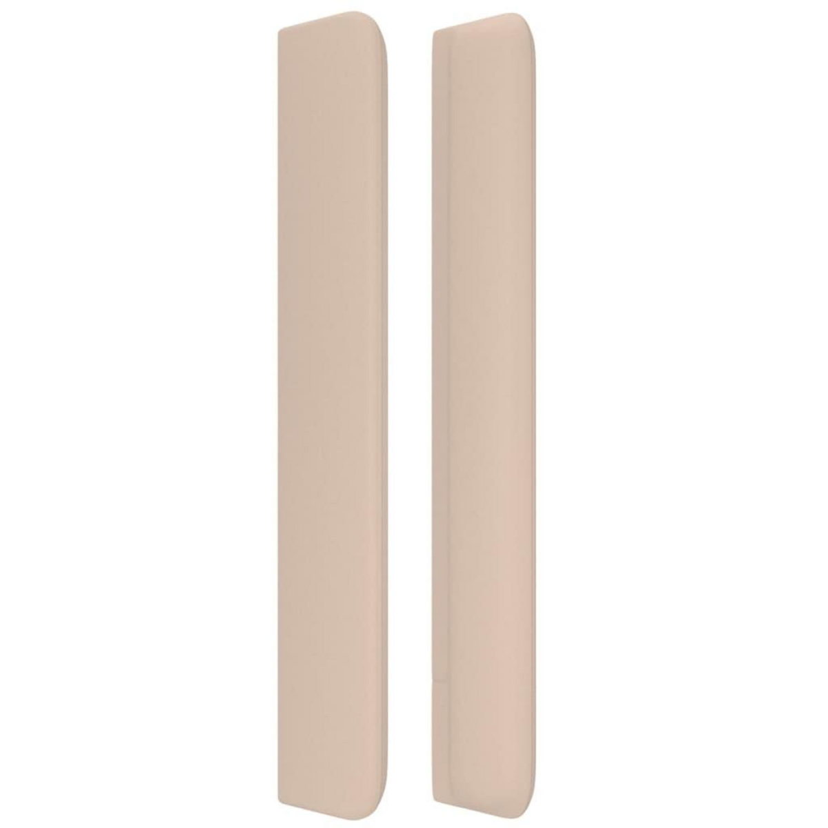 VIDAXL Tete de lit avec oreilles Cappuccino 103x16x118/128 cm