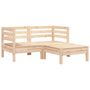 Voir la diapositive 2 : VIDAXL Canape de jardin 2 places et repose-pied bois pin massif