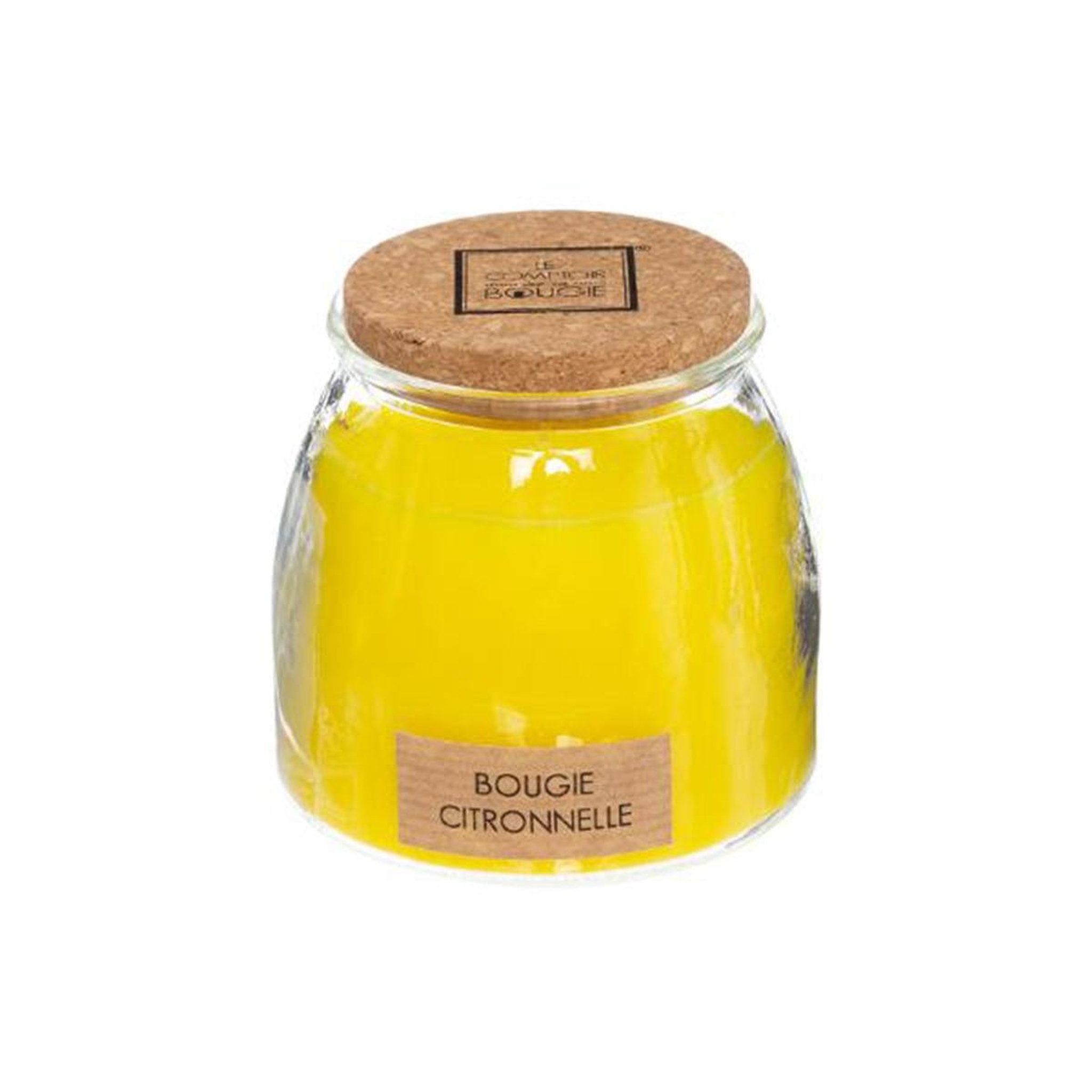 COMPTOIR DE LA BOUGIE Bougie parfumée en verre  lid  230g citronnelle