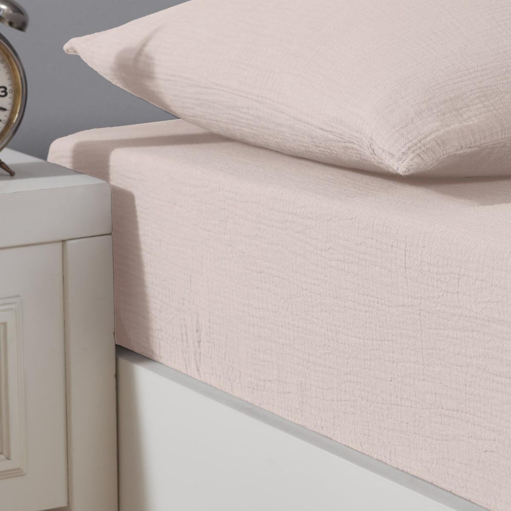 Voir la diapositive 1 : Sensei Maison Drap housse en gaze de coton bonnet 30 cm LOFT