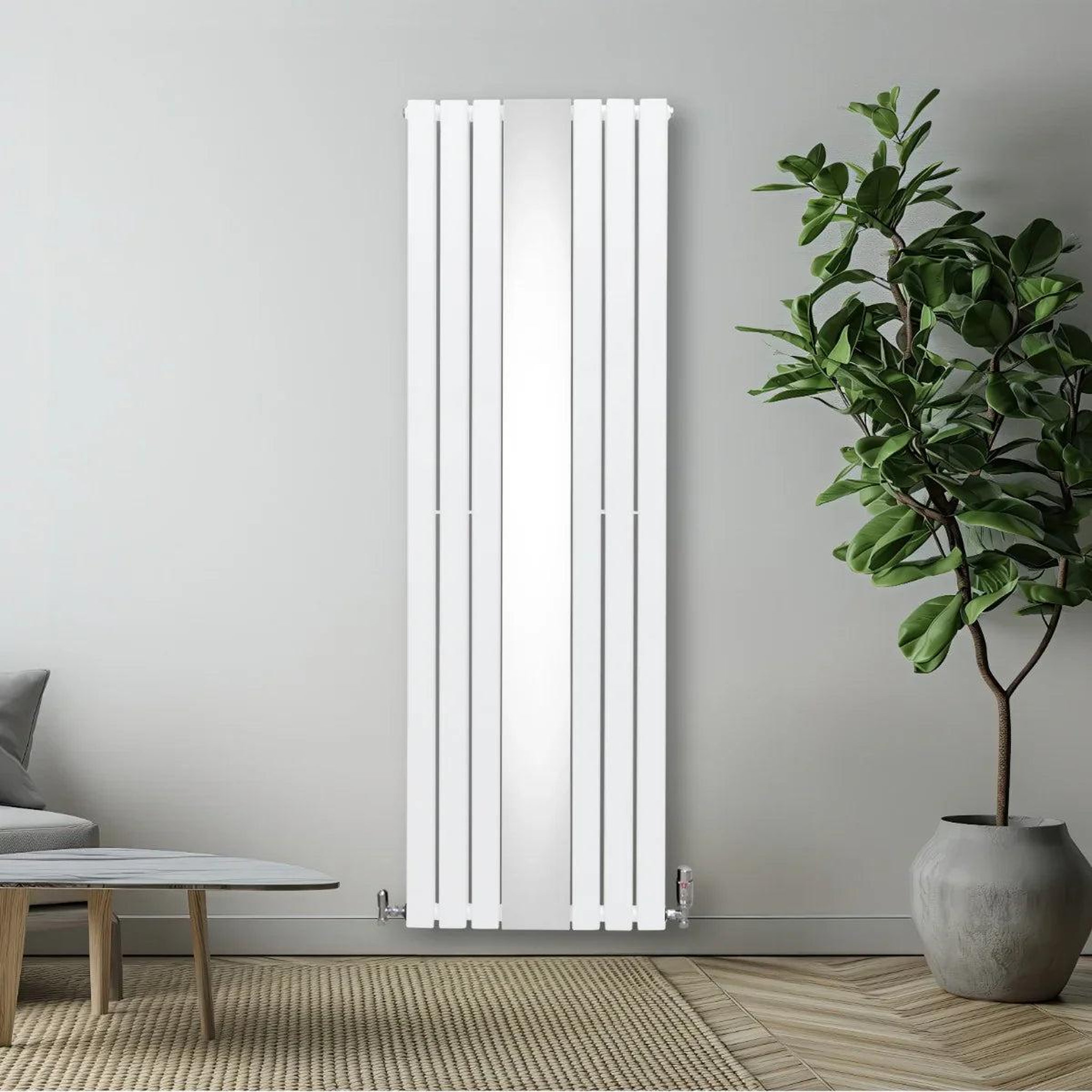 Voir la diapositive 4 : MONSTERSHOP Radiateur plat à miroir, 2 panneaux - 1800 x 565 mm