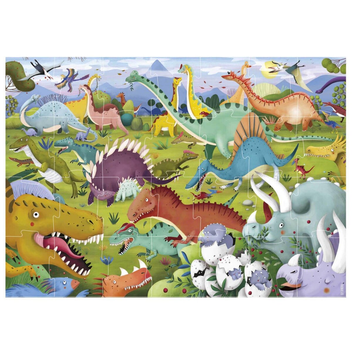 EDUCA Puzzle 28 pièces : Dinosaures - XL
