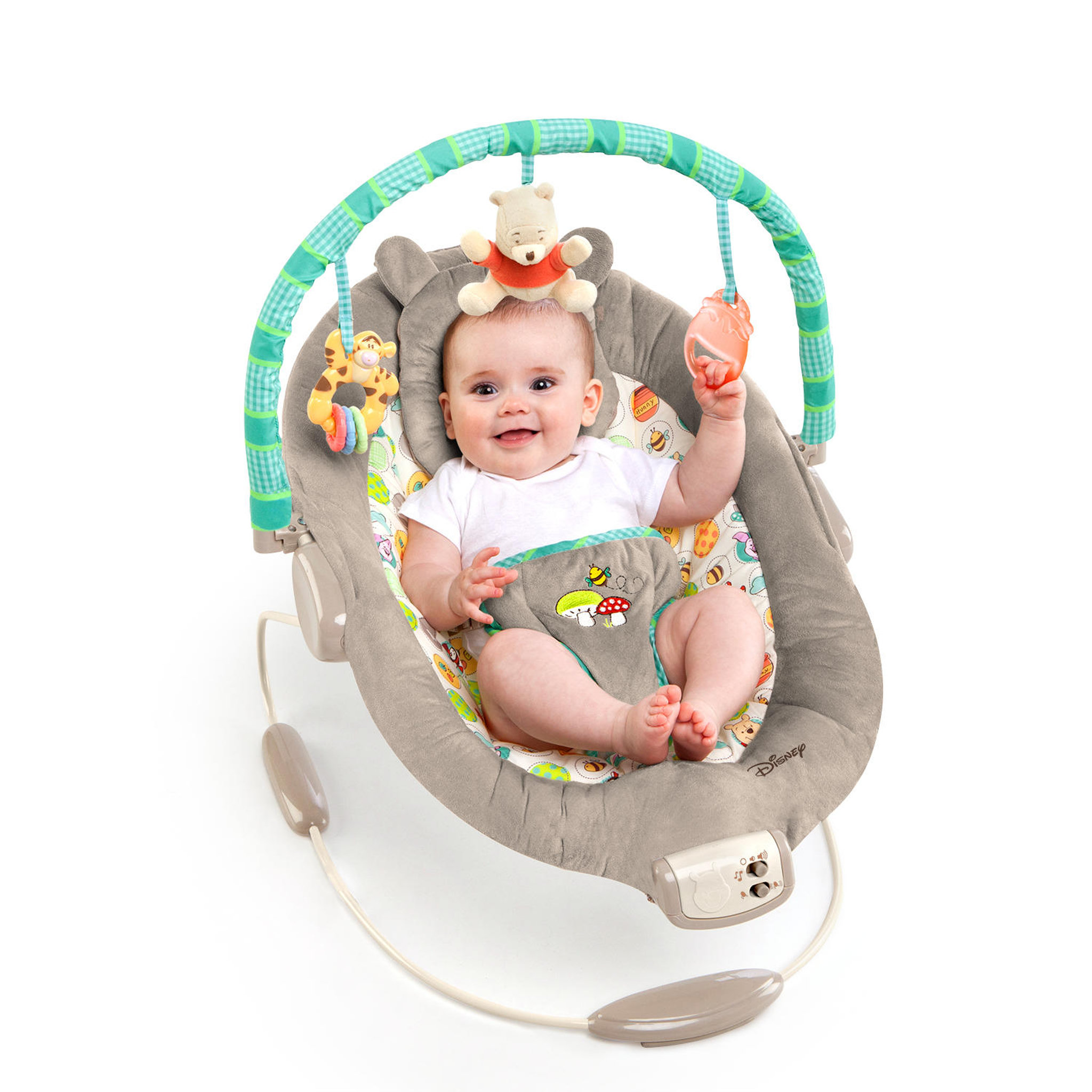 Voir la diapositive 3 : DISNEY Transat bébé vibrant Winnie The Pooh