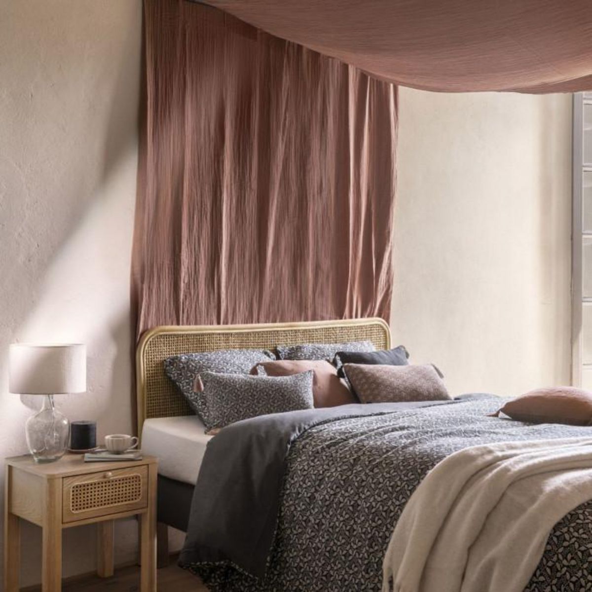 ATMOSPHERA Rideau à Oeillets  Santana  130x260cm Rose