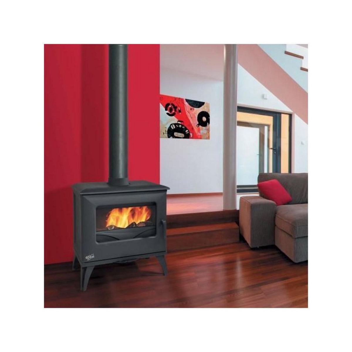 Godin Poêle à bois fonte - 388117