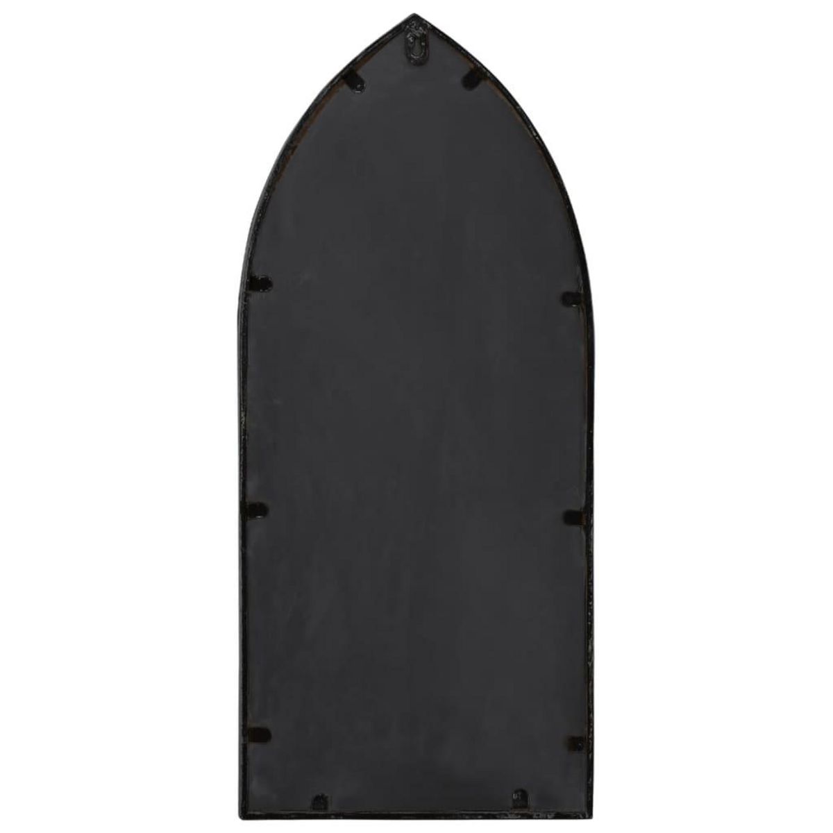 VIDAXL Miroir de jardin Noir 70x30 cm Fer pour utilisation exterieure