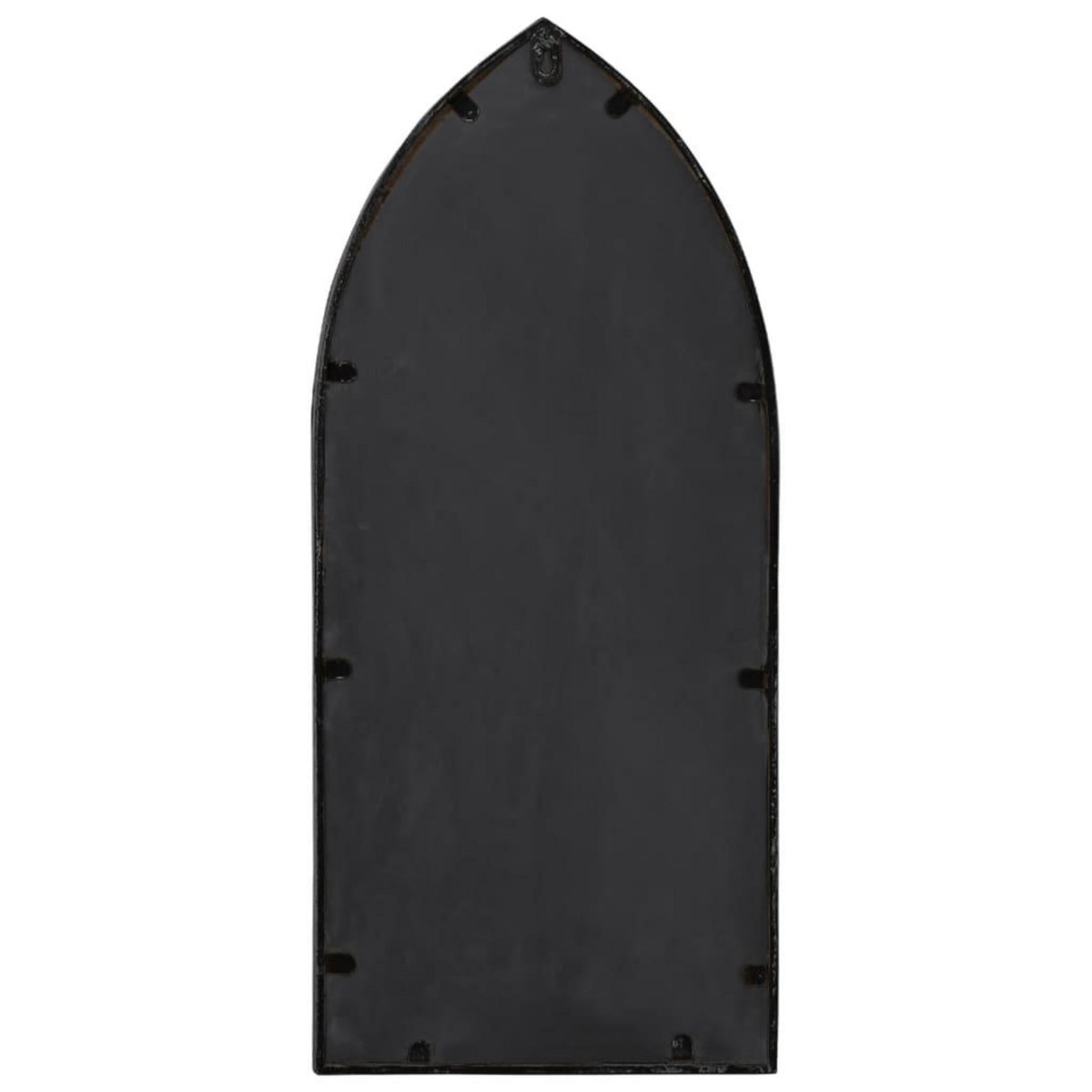 VIDAXL Miroir de jardin Noir 70x30 cm Fer pour utilisation exterieure