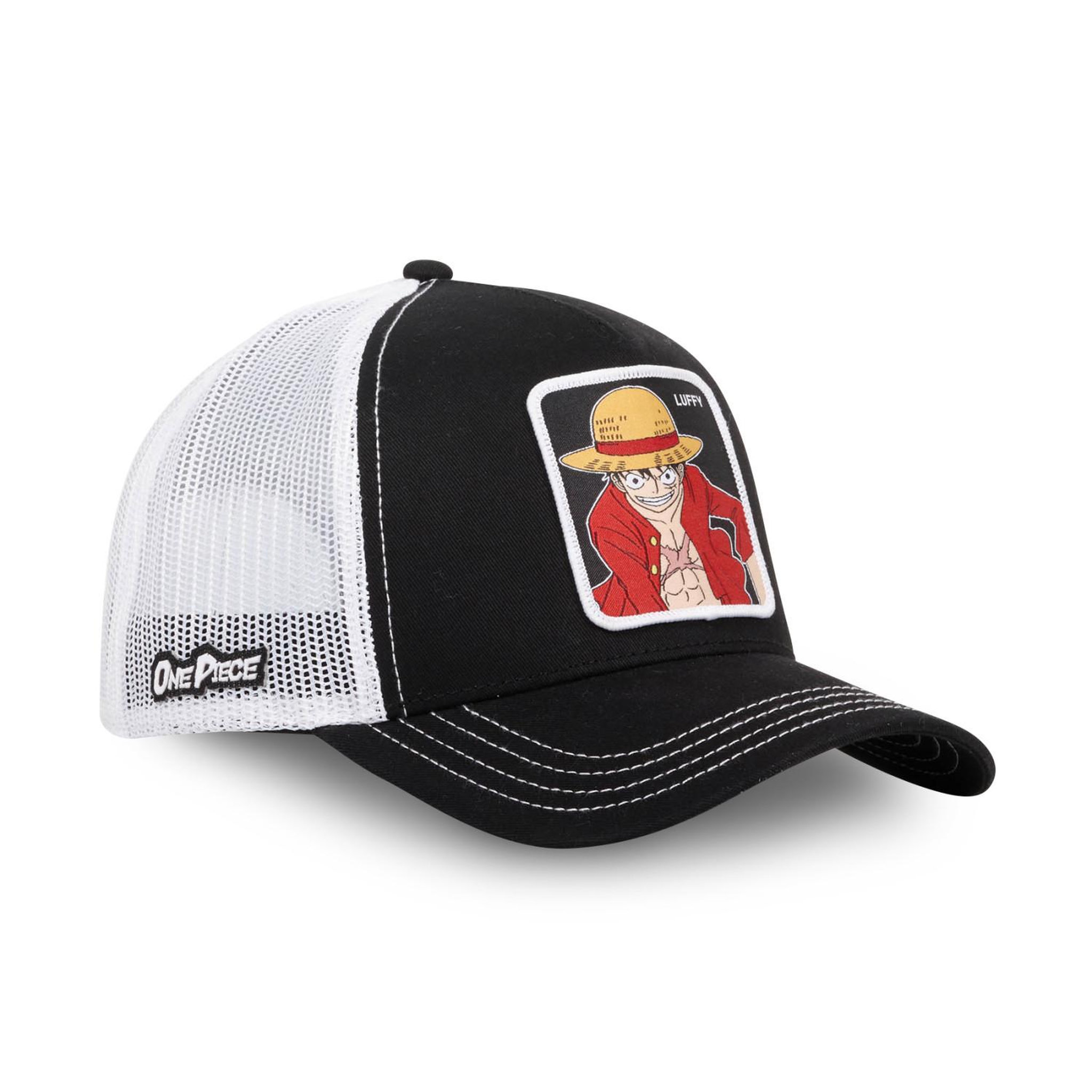 Voir la diapositive 3 : CAPSLAB Casquette homme trucker one piece luffy capslab