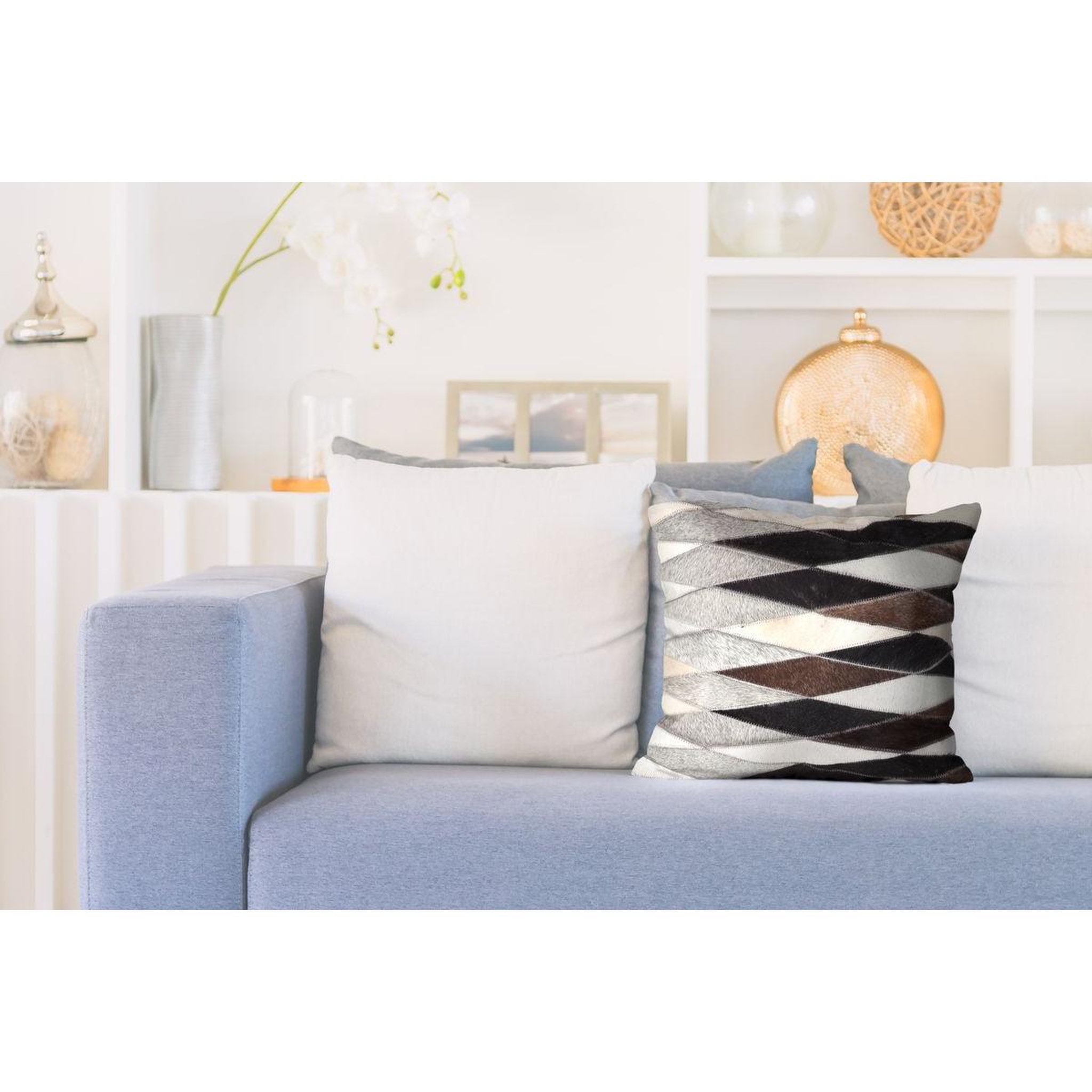 Voir la diapositive 3 : Paris Prix Coussin carré design  lavish  45x45cm gris