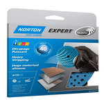 Norton Lot De 5 Disques Abrasifs Multi Air Norton, 150 Mm, Grains 40