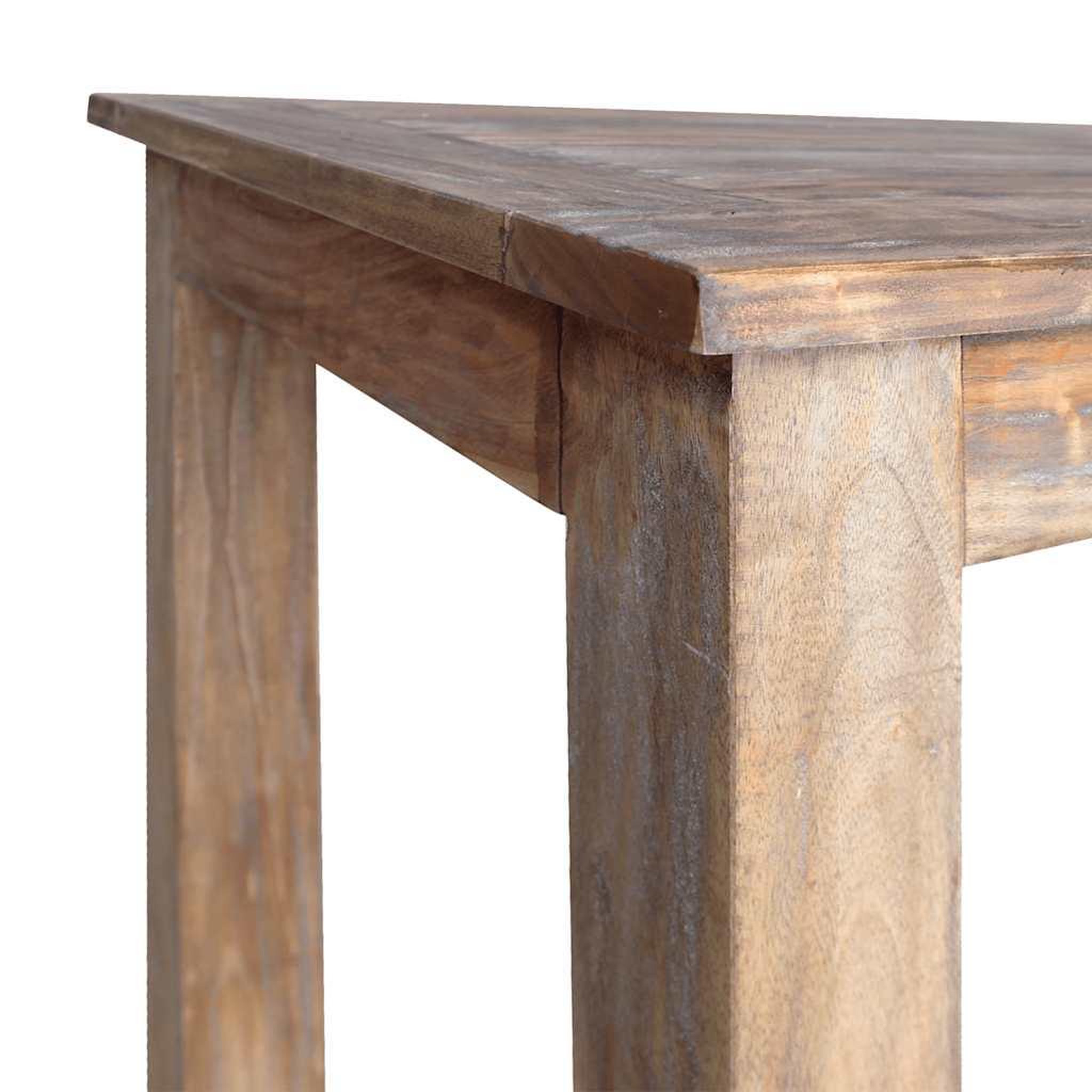 Voir la diapositive 5 : VIDAXL Table a manger bois d'acajou massif 120x60x77 cm